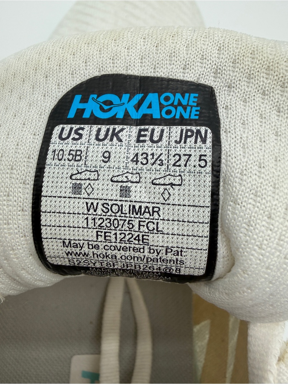 HOKA ONE ONE Solimar Running Shoes Women’s 10.5 White Teal Lightweight Sneakers - Picture 4 of 9